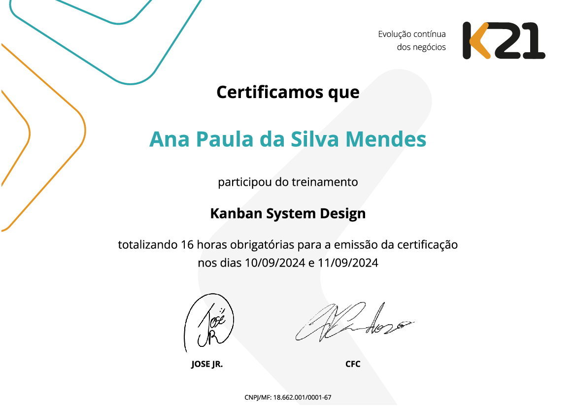 Certificado K21